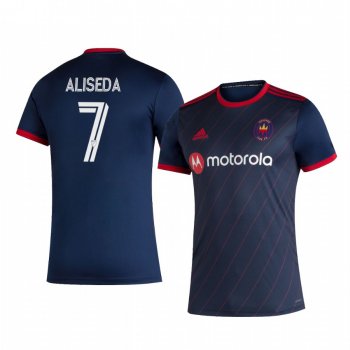 Ignacio Aliseda Chicago Fire 2020 Home Replica Short Sleeve Jersey