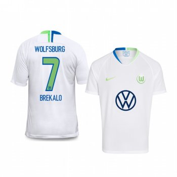 Youth VfL Wolfsburg Josip Brekalo White Event Short Sleeve Jersey 19-20