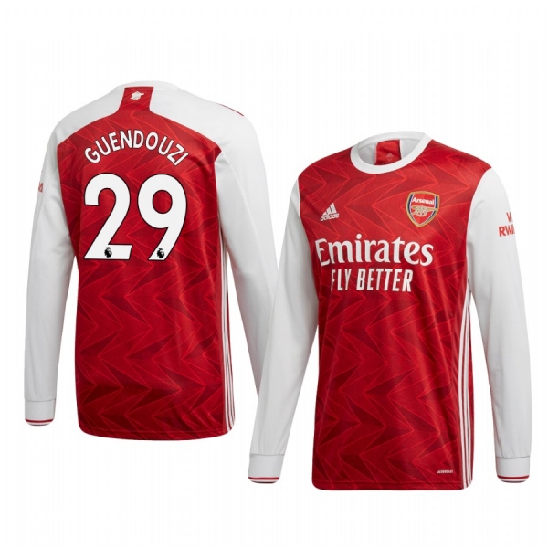 Matteo Guendouzi Arsenal 20-21 Home Men's Red Replica Jersey