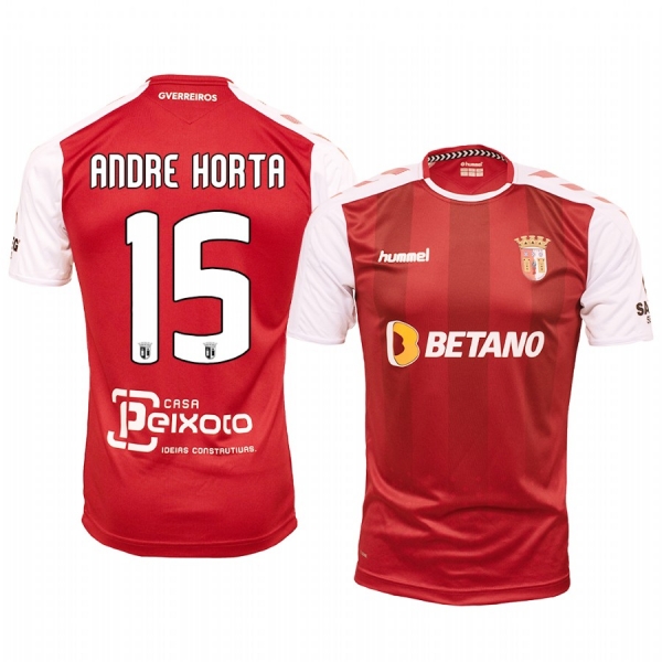 Andre Horta Braga Home Red Short Sleeve Jersey