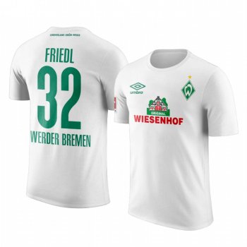 Men's Marco Friedl Werder Bremen Away Team Logo Short Sleeve T-Shirt