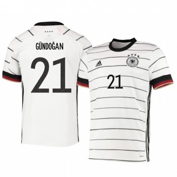 Ilkay Gundogan Germany UEFA Euro 2020 Home White Authentic Jersey