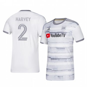 Jordan Harvey Los Angeles FC 2020-21 Away Men's White Short Sleeve Jersey