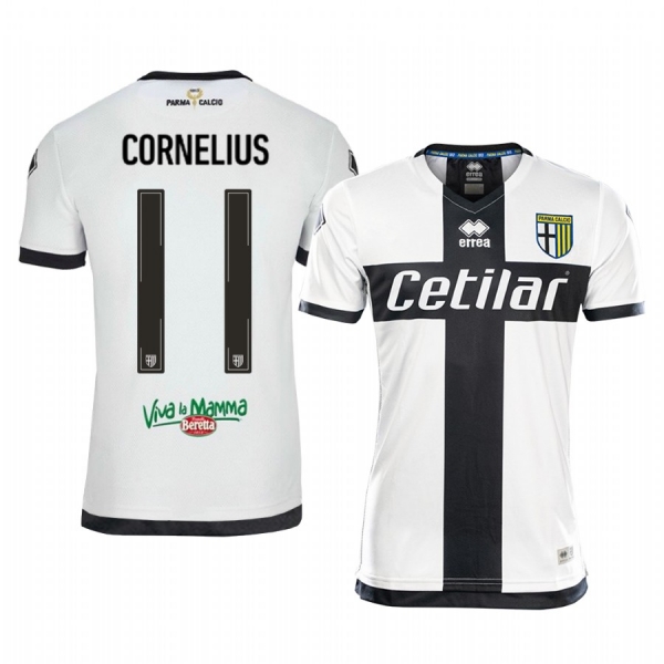 Men's Andreas Cornelius Parma Calcio 1913 19-20 Home Jersey