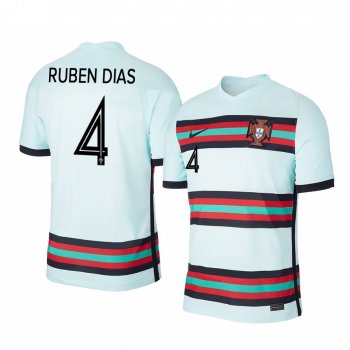 Ruben Dias Portugal 2020 White Away Men's Short Sleeve Jersey