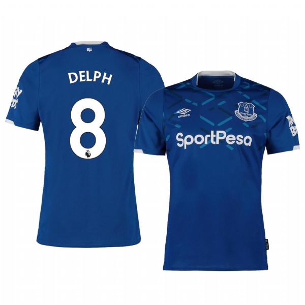 Men's Fabian Delph Everton Home Short Sleeve Jersey 19-20