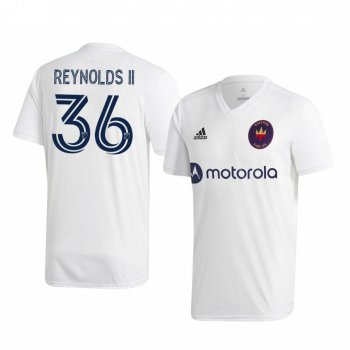 Andre Reynolds II Chicago Fire 2020-21 Away Men's White Short Sleeve Jersey