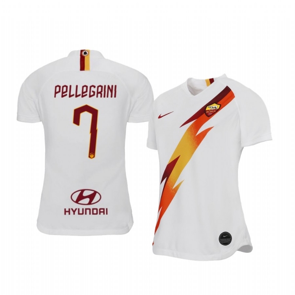 Women's Lorenzo Pellegrini AS Roma 19-20 Away Short Sleeve Jersey