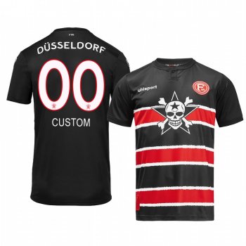 Fortuna Düsseldorf Custom 19-20 Die Toten Hosen Men's Black Short Sleeve Jersey