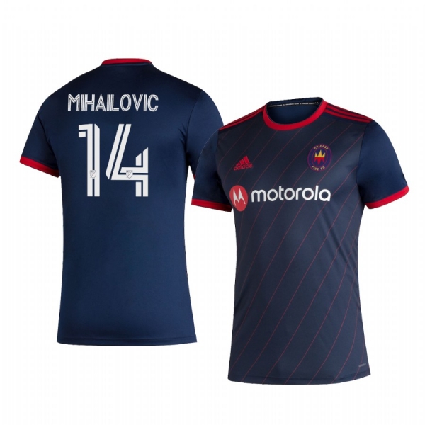 Djordje Mihailovic Chicago Fire 2020 Home Replica Short Sleeve Jersey