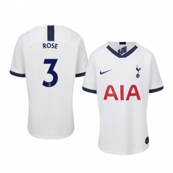 Youth Danny Rose Tottenham Hotspur 19-20 Home White Short Sleeve Jersey