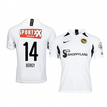 Nicolas Burgy BSC Young Boys Away White Short Sleeve Jersey