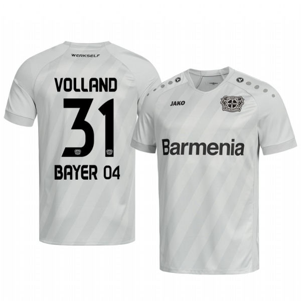 Bayer Leverkusen Kevin Volland White Away Jersey 19-20 Men's