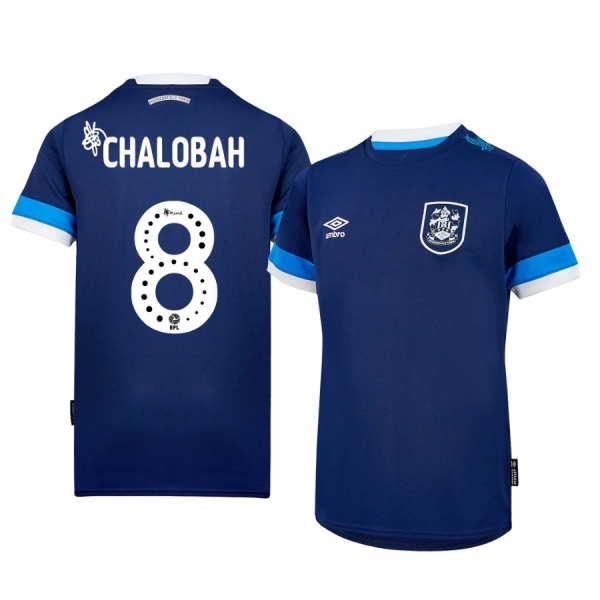 Huddersfield Town Trevoh Chalobah 19-20 Away Men's Navy Short Sleeve Jersey