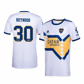 Emanuel Reynoso Boca Juniors 2020-21 White Away Official Jersey Men's