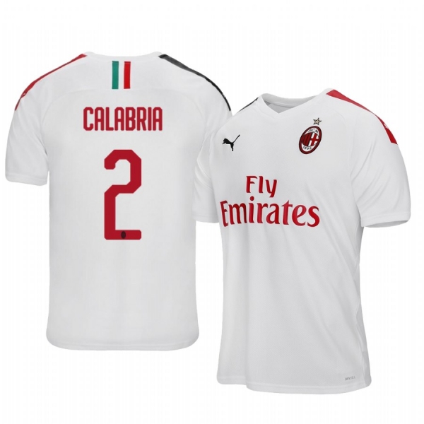 Davide Calabria AC Milan 19-20 Away Short Sleeve Jersey