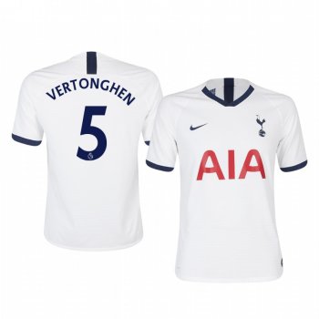 Men's Jan Vertonghen Tottenham Hotspur Home Short Sleeve Jersey 19-20