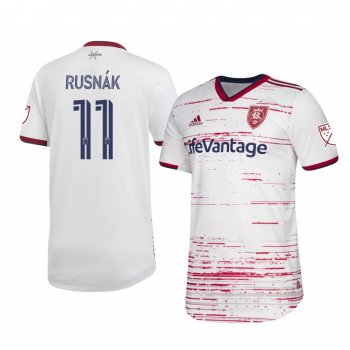 Albert Rusnák Real Salt Lake 2020 Away Authentic Short Sleeve White Jersey