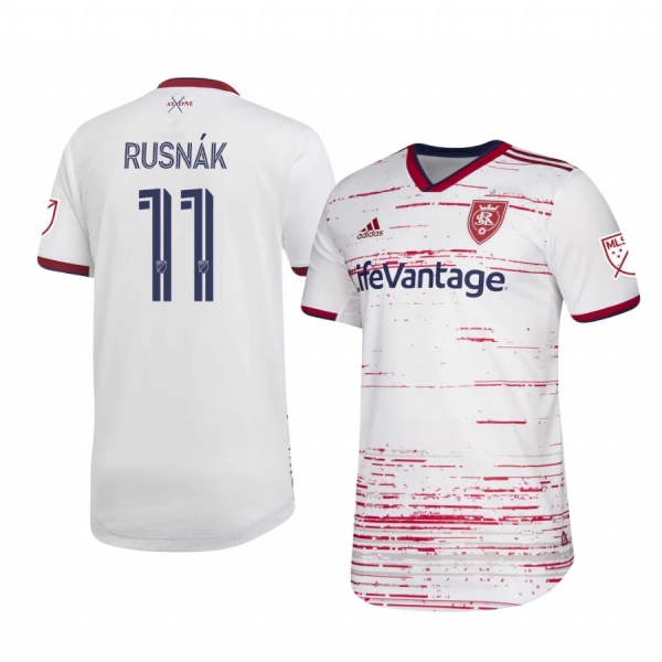 Albert Rusnák Real Salt Lake 2020 Away Authentic Short Sleeve White Jersey