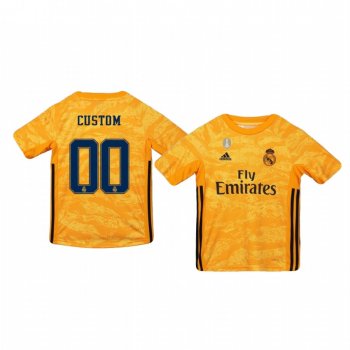 Youth 19-20 Real Madrid Custom Official Goalkeeper Home Jersey Youth