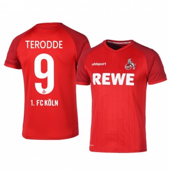 1. FC Koln Simon Terodde 19-20 Away Men's Red Short Sleeve Jersey