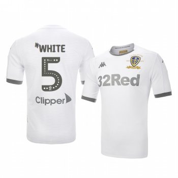 Ben White Leeds United Home White 100 Year Crest Jersey