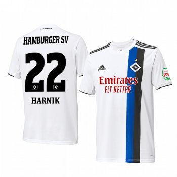 Hamburger SV Martin Harnik 19-20 Home Men's White Short Sleeve Jersey