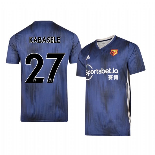 Christian Kabasele Watford Away Men's Short Sleeve Jersey 19-20