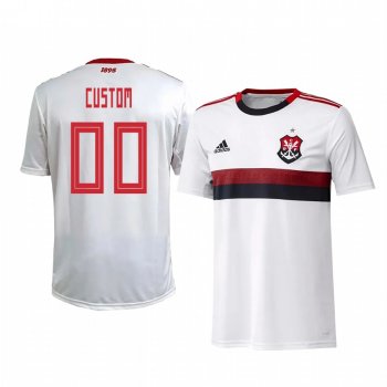 Youth Flamengo Custom Youth White Away Short Sleeve Jersey 2020