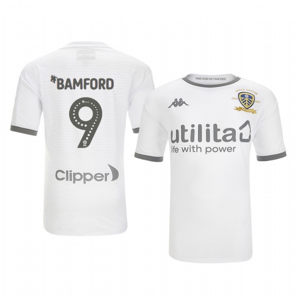 Youth Leeds United Patrick Bamford White Home Short Sleeve Jersey 19-20