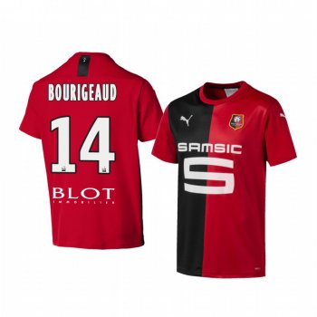 Youth Stade Rennais Benjamin Bourigeaud Home Jersey 19-20