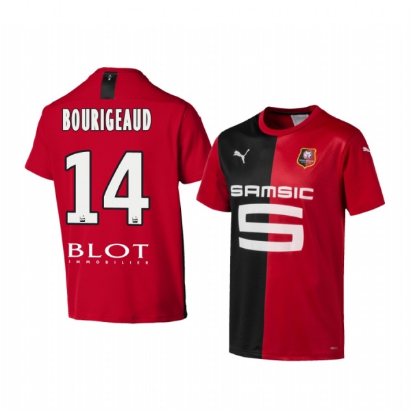 Youth Stade Rennais Benjamin Bourigeaud Home Jersey 19-20