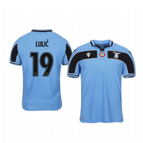 Youth Senad Lulic Lazio 19-20 Light Blue 120th Anniversary Celebration Jersey