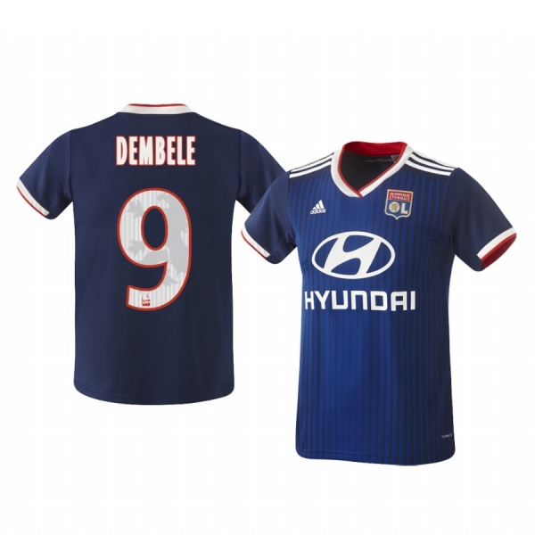 Olympique Lyonnais Moussa Dembélé Men's Away Jersey 19-20