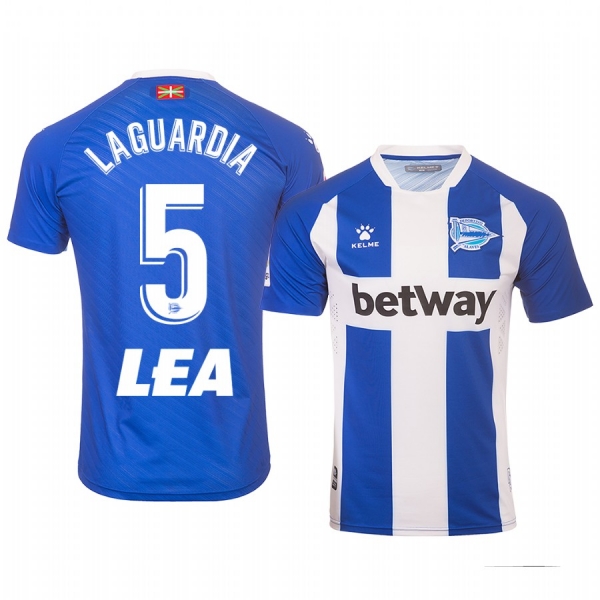 Víctor Laguardia Deportivo Alaves Home Men's Jersey 19-20