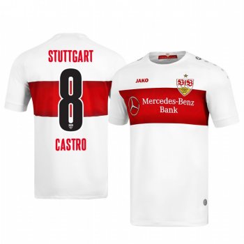 VfB Stuttgart Gonzalo Castro Men's 19-20 Home Replica Short Sleeve Jersey