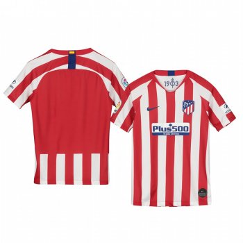 Youth Atletico de Madrid 19-20 Home Red White Official Short Sleeve Jersey