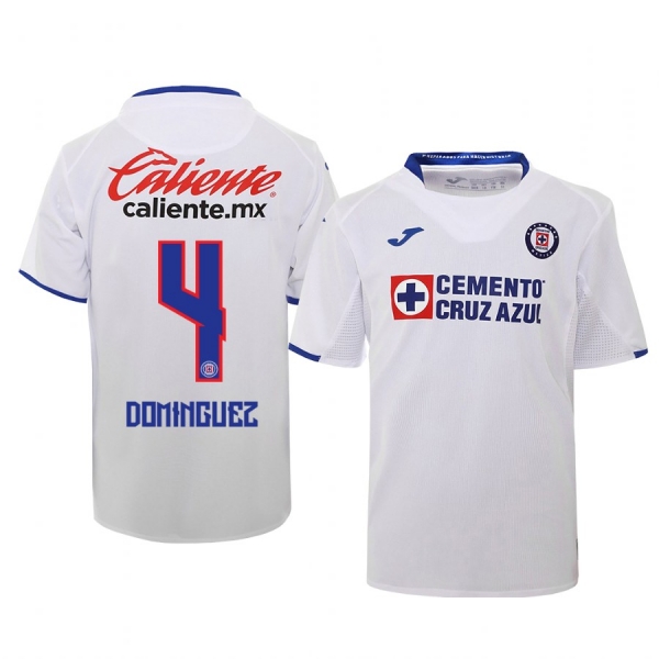 Youth Julio Cesar Dominguez Cruz Azul 19-20 White Away Official Jersey