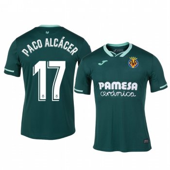 Paco Alcacer Villarreal 19-20 Away Men's Green Official Short Sleeve Jersey