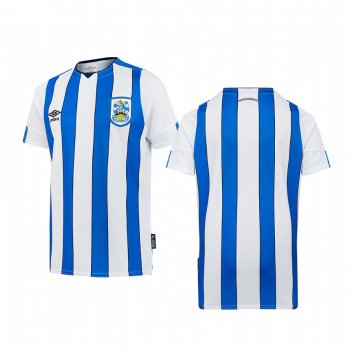 Youth Huddersfield Town 19-20 Home White Blue Short Sleeve Jersey