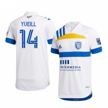 San Jose Earthquakes Jackson Yueill 408 Edition Men's Official Short Sleeve Jersey 2020