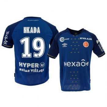 Stade de Reims Timothé Nkada Men's Away Jersey 19-20