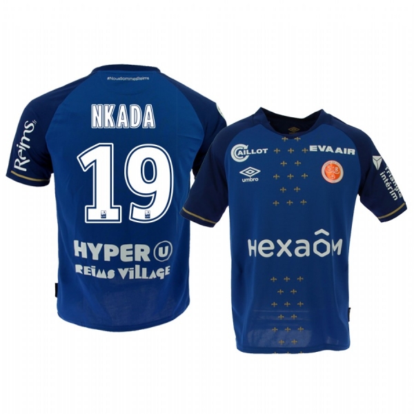 Stade de Reims Timothé Nkada Men's Away Jersey 19-20