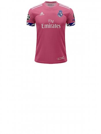 Real Madrid Men's Pink Away Short Sleeve Jersey 2020-21