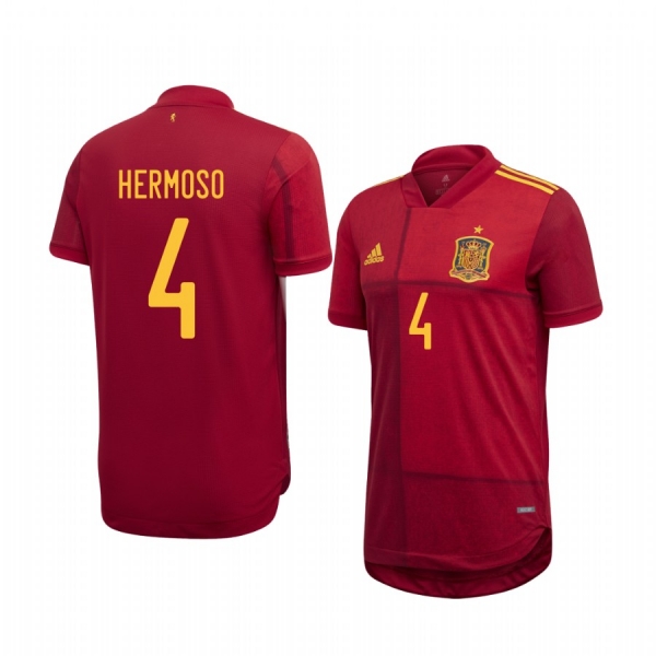 Mario Hermoso Spain UEFA Euro 2020 Home Red Authentic Jersey