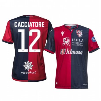 Men's Fabrizio Cacciatore Cagliari Calcio 19-20 Home Jersey