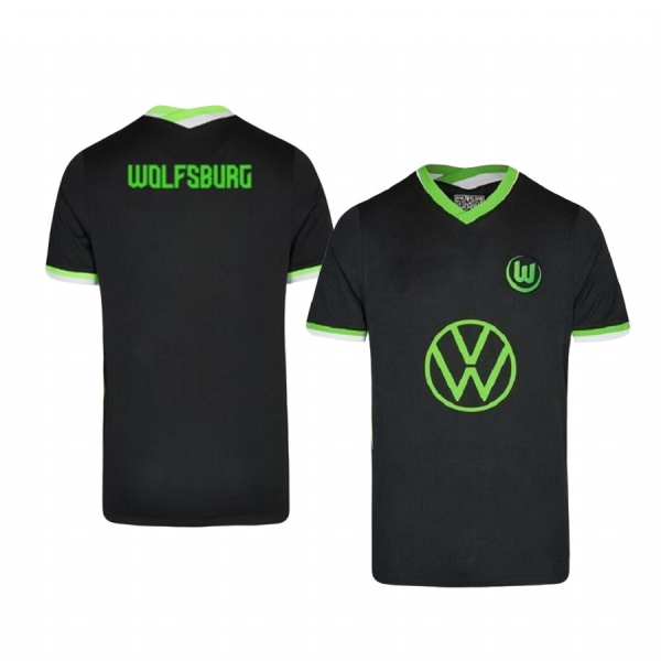 VfL Wolfsburg 2020-21 Home Men's Green Short Sleeve Jersey