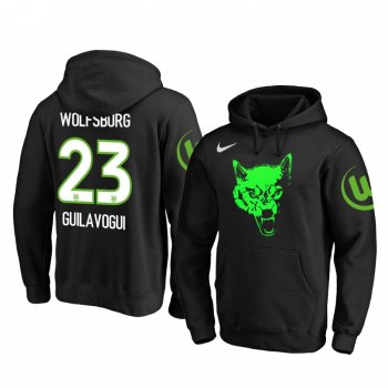 Josuha Guilavogui VfL Wolfsburg Iconic Dark Green Team Logo Pullover Hoodie