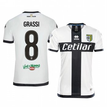 Men's Alberto Grassi Parma Calcio 1913 19-20 Home Jersey