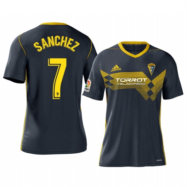 Salvi Sanchez Cadiz CF Away Navy Short Sleeve Jersey